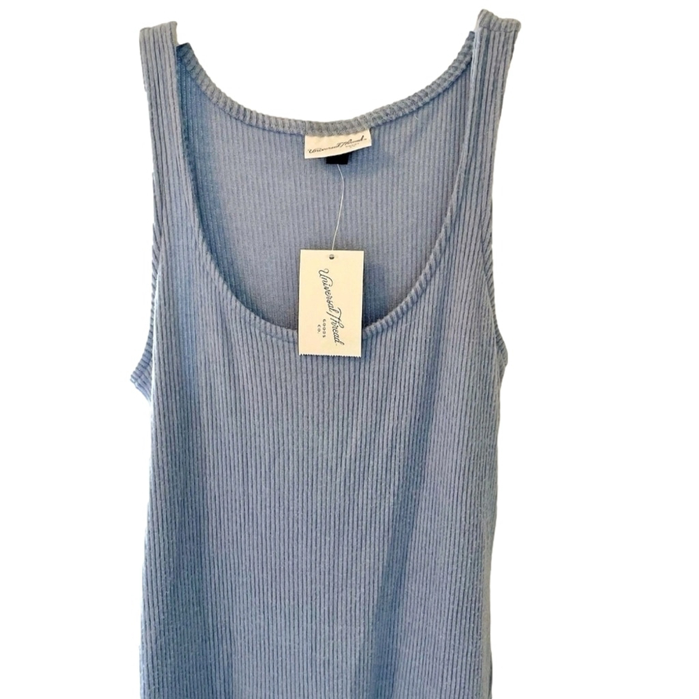 Universal Thread Knit Ribbed Drop Waist Midi sleeveless Dress - Picture 5 of 7